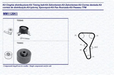 MAGNETI MARELLI 341311261101 -  Комплект ремня ГРМ